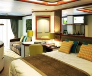 Azura P&O Cruises Superior Deluxe Balcony with Bath/Shower