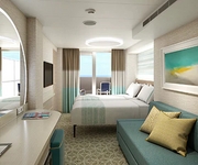 Mardi Gras Carnival Cruise Line Cloud 9 Spa Forward-View Extended Balcony
