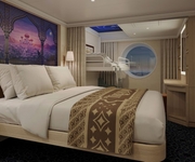 Disney Treasure Disney Cruise Line Deluxe Family Oceanview Stateroom