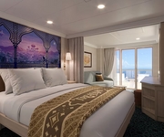 Disney Treasure Disney Cruise Line Deluxe Family Oceanview Stateroom with Verandah