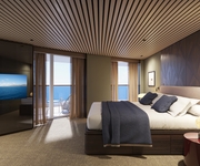 Norwegian Aqua Norwegian Cruise Line The Haven Aft-facing Owner's Suite With Master Bedroom & Large Balcony