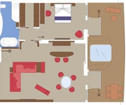 MSC World Atlantic MSC Cruises MSC Yacht Club Owner's Suite with Whirlpool Bath