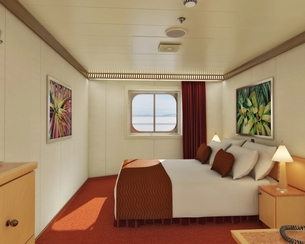 Photo of cabin: Interior with Picture Window (Obstructed Views)