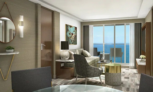 Aft-Facing Owner's Suite with Large Balcony