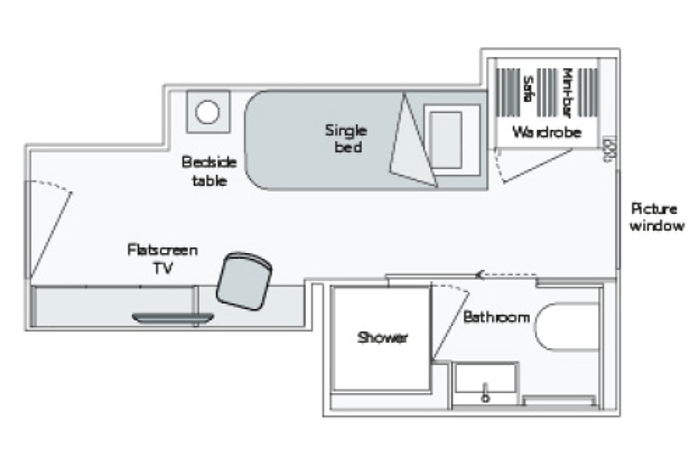 Photo of cabin: Single Stateroom