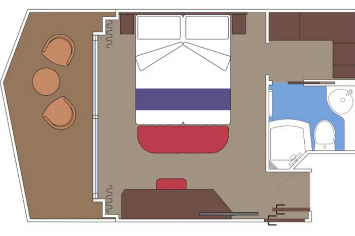 Photo of cabin: Deluxe Balcony  With Promenade & Ocean View Fantastica