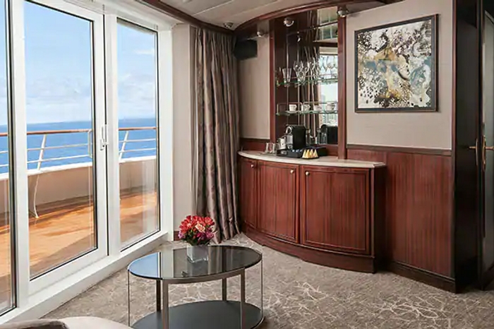 Photo of cabin: Aft-Facing Penthouse with Master Bedroom & Large Balcony