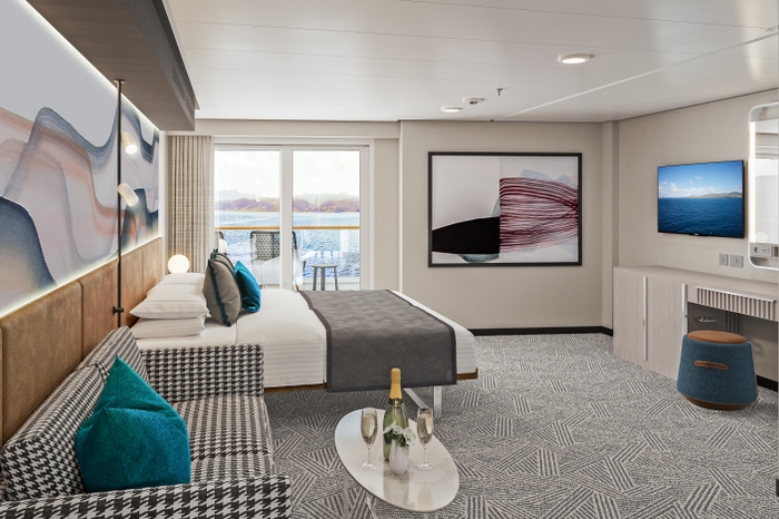 Photo of cabin: Forward-facing Club Balcony Suite With Large Balcony