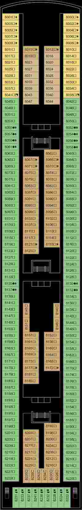 Marella Cruises Marella Explorer 2 Deck 8