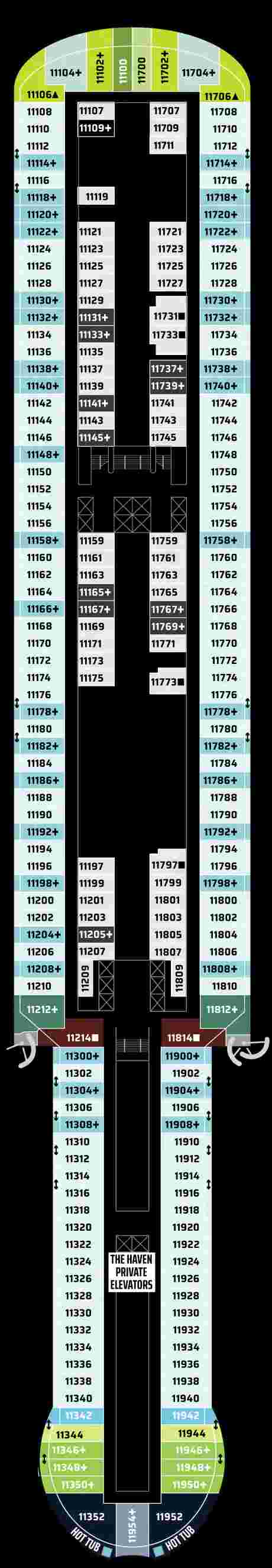 Norwegian Cruise Line Norwegian Prima Deck 11
