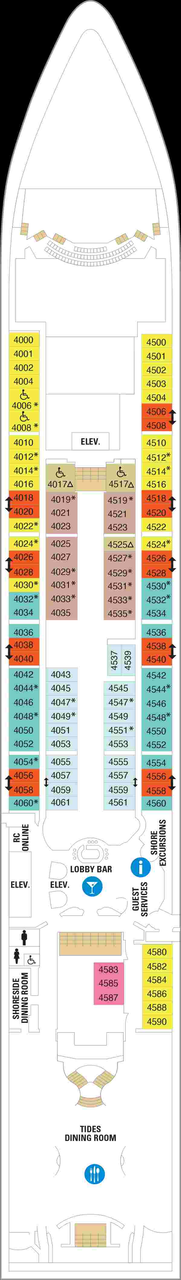 Royal Caribbean Jewel of the Seas Deck 4 (April 23rd, 2022 - October 17th, 2022)