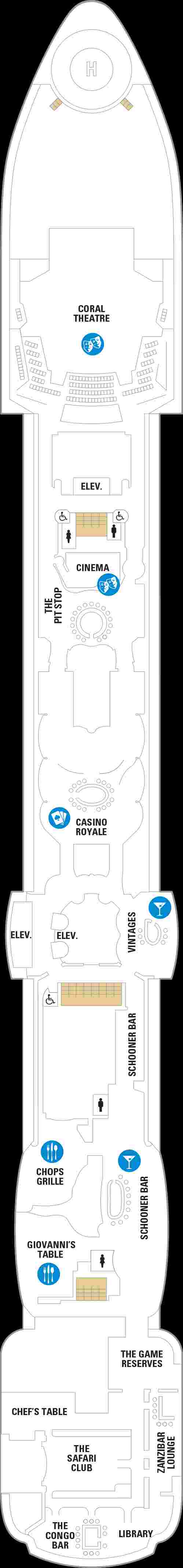 Royal Caribbean Jewel of the Seas Deck 6 (April 23rd, 2022 - October 17th, 2022)