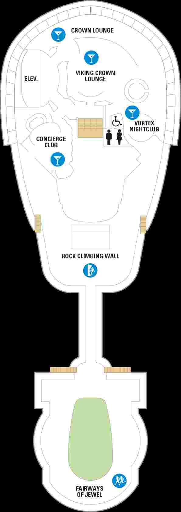 Royal Caribbean Jewel of the Seas Deck 13 (April 23rd, 2022 - October 17th, 2022)