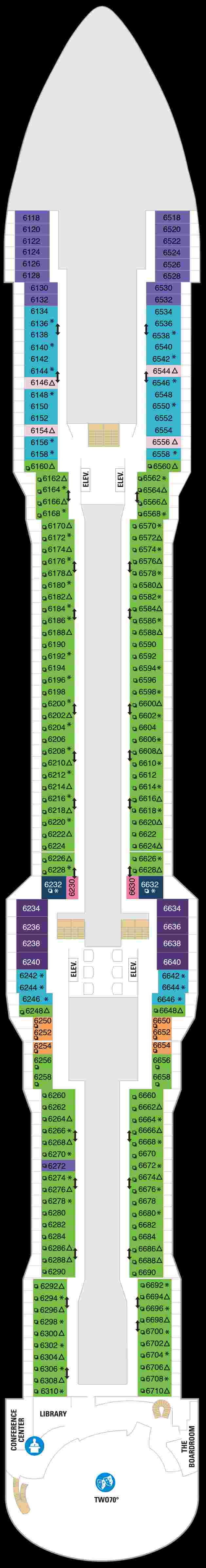 Royal Caribbean Spectrum of the Seas Deck 6 (January 16th, 2022 - October 20th, 2022)