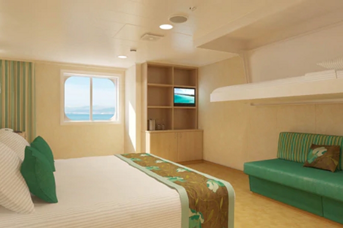 Photo of cabin: Spa Ocean View Stateroom (Obstructed View)