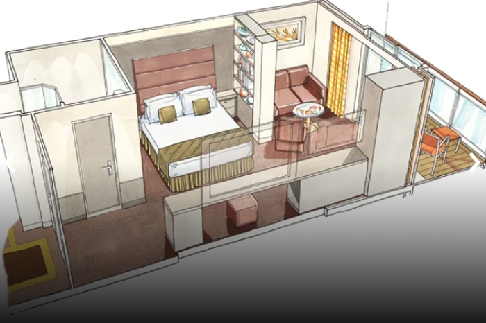 Photo of cabin: YACHT CLUB DELUXE SUITE