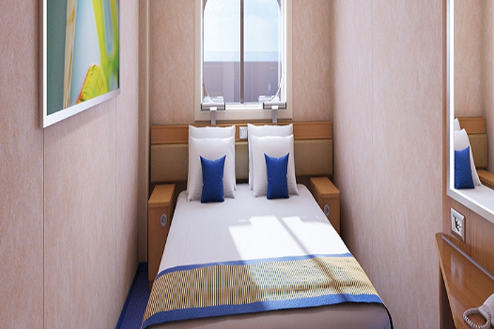 Photo of cabin: Interior with Picture Window (walkway view)