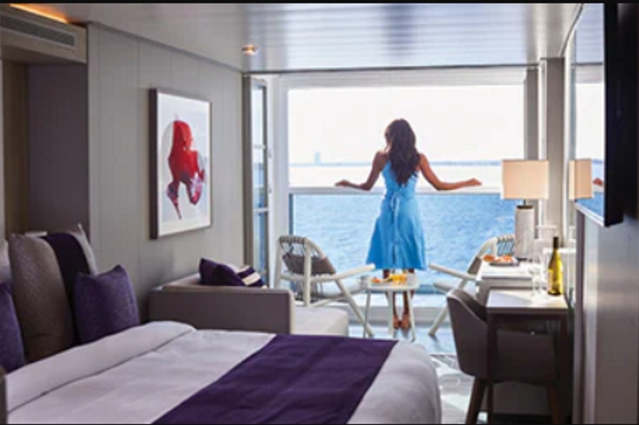 Photo of cabin: Edge Stateroom with Infinite Veranda (Partial)