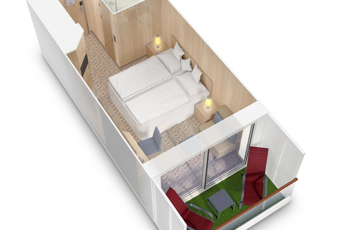 Photo of cabin: Balcony Cabin (Aft - Deck 9)
