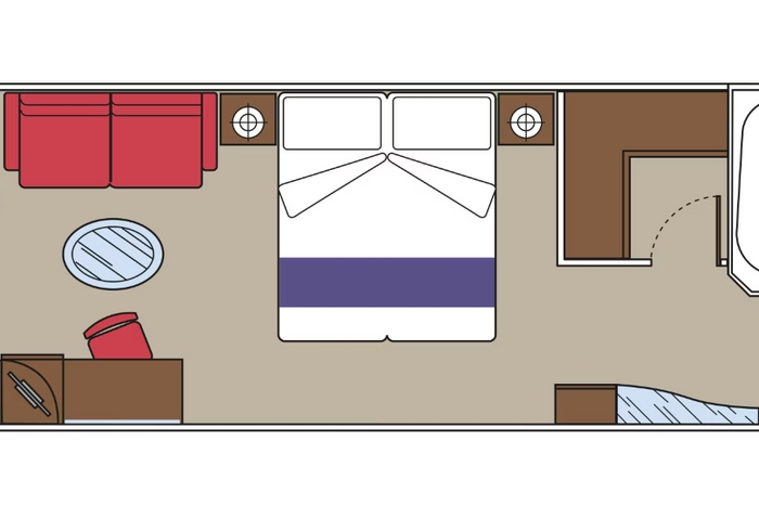 Photo of cabin: MSC YACHT CLUB DELUXE SUITE