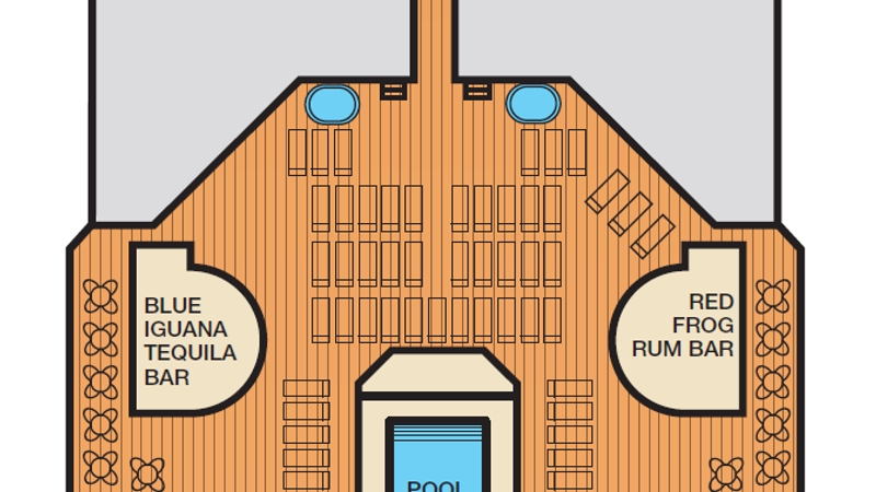 My Kind of Cruise | Carnival Sunrise | Carnival | Deck plans | Deck 9 Lido